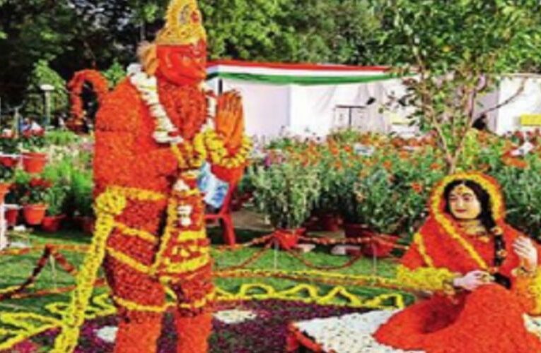 Ramayana Blossoms Lucknow’s Flower Show Transforms into Epic Display